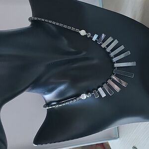 Heavy magnetic metal necklace